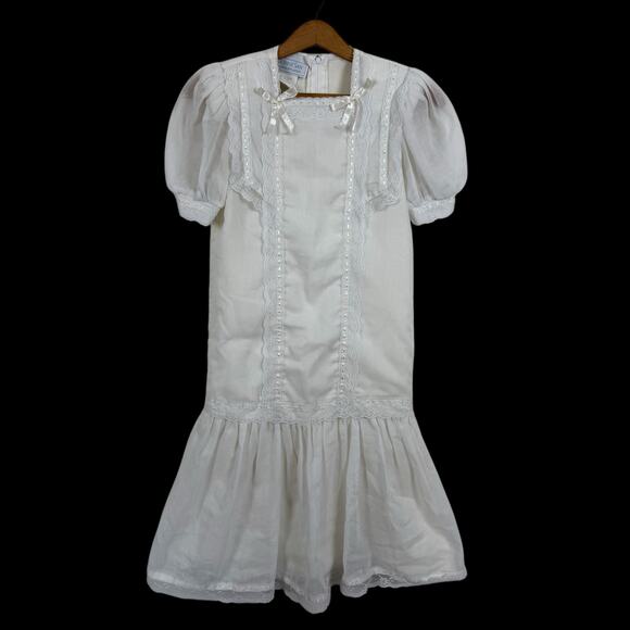 Gunne Sax Other - Vtg Gunne Sax by Jessica McClintock Girls Dress Sz 8 Prairie Communion Easter